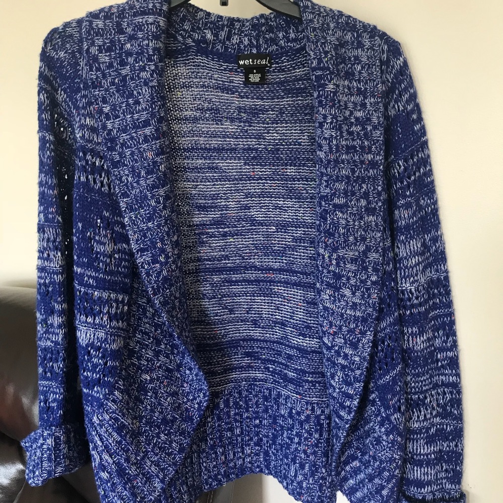 Blue cardigan from wet seal
